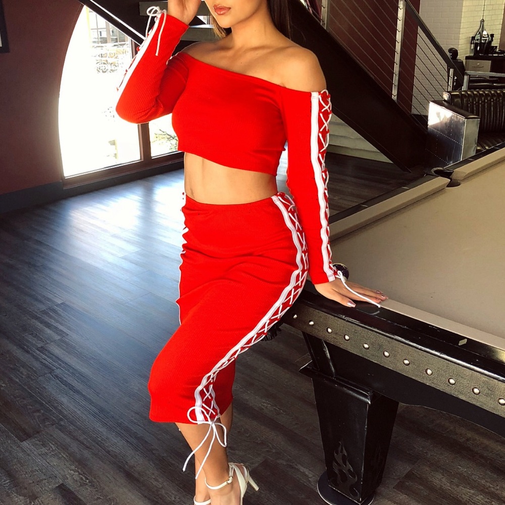 red double cross set